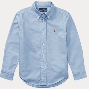 Toddler Boys Ralph Lauren Blue Button-Down Shirt, 3T